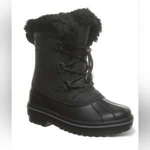 BearPaw Size‎ 3 NEW Kirsten Youth Black Waterproof Insulated Winter Boots